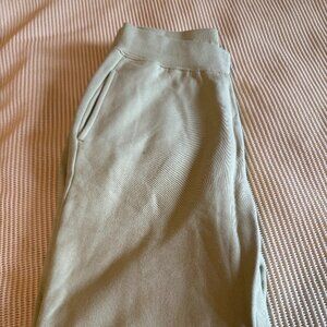 girlfriend collective Pistachio color sweatpants